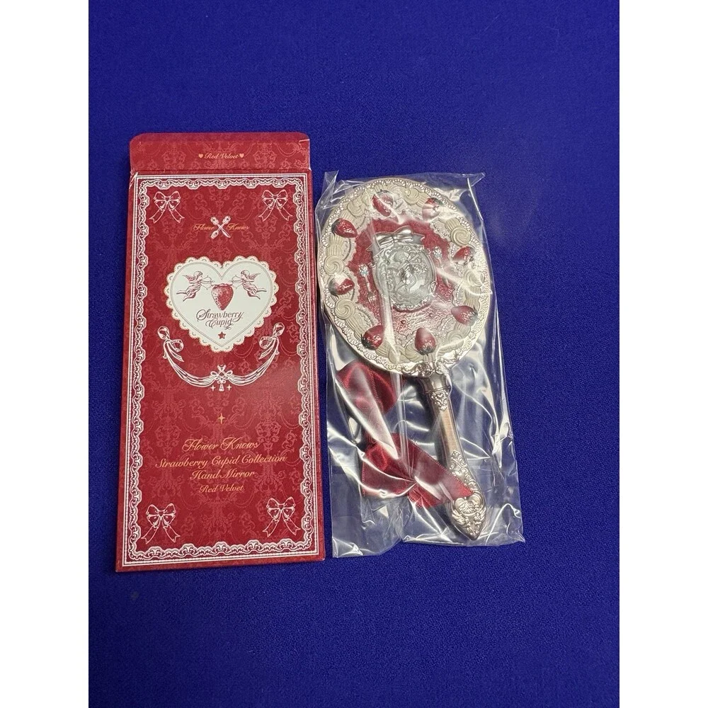 Flower Knows Strawberry Cupid Hand Mirror Red Velvet NEW
